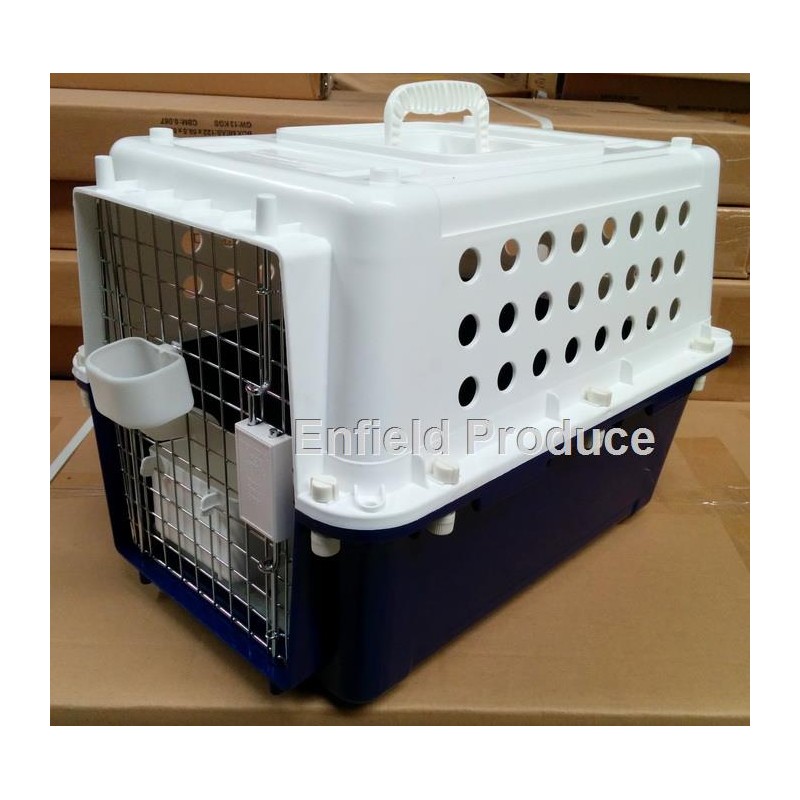 XEMQENER Dog Cage Car Transport Dog cage Aluminium Pet Puppy Travel Kennel Carrier Crate 104 x 91 x 70cm 