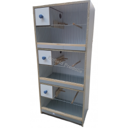 Breeding Cabinet for Budgies (Triple Storey)