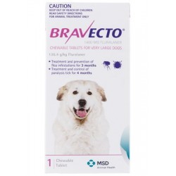 Bravecto Flea & Tick Chew For Extra Large Dogs Single Chew