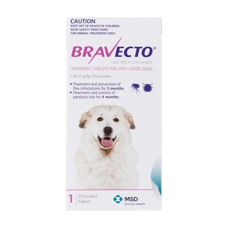Bravecto Flea & Tick Chew For Extra Large Dogs Single Chew