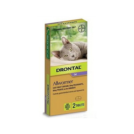 Drontal Cat All Wormer 6kg 50Pk Tablets