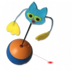 PetObsessed Tumbler Treat Cat Laser Toy