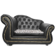PetObsessed King of Comfort PU Leather Dog Sofa
