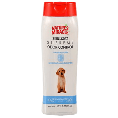 Nature's Miracle Skin & Coat Supreme Odor Control Puppy Shampoo & Conditioner (473ml)
