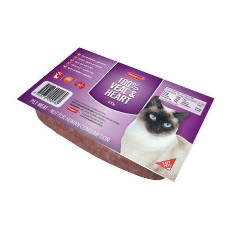 Prime100 Cat Mince 100% Veal & Heart 400g