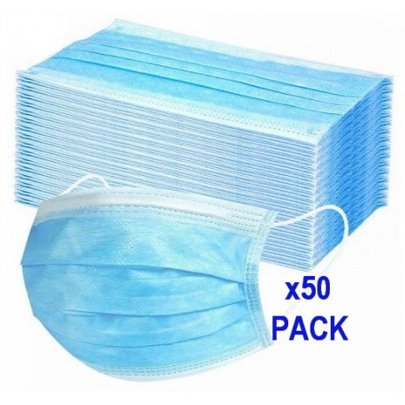 Surgical Face Masks Disposable 3Ply (FFP 3 EN Standard) 50 Pack