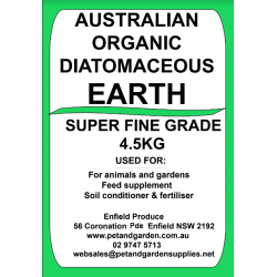 Australian Organic Diatomaeous Earth (Super Fine) 4.5kg