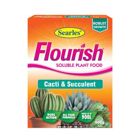 Searles Flourish Cacti & Succulent Soluble Plant Food 500g